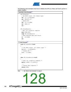 浏览型号ATMEGA8A-AUR的Datasheet PDF文件第128页