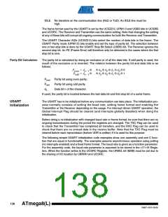 浏览型号ATMEGA8A-AUR的Datasheet PDF文件第138页
