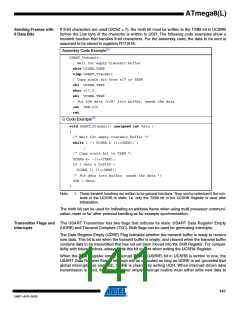 浏览型号ATMEGA8A-AUR的Datasheet PDF文件第141页