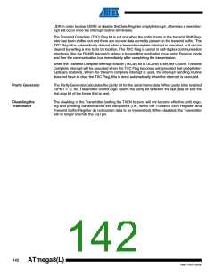 浏览型号ATMEGA8A-AUR的Datasheet PDF文件第142页