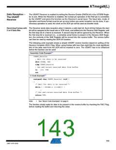 浏览型号ATMEGA8A-AUR的Datasheet PDF文件第143页