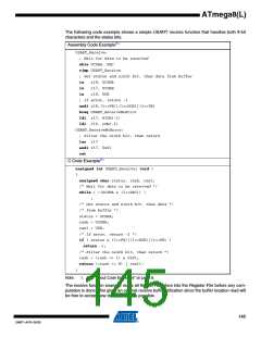 浏览型号ATMEGA8A-AUR的Datasheet PDF文件第145页