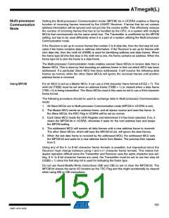 浏览型号ATMEGA8A-AUR的Datasheet PDF文件第151页