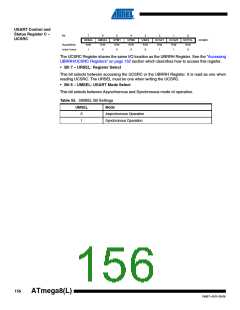 浏览型号ATMEGA8A-AUR的Datasheet PDF文件第156页