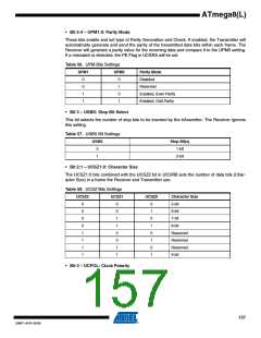 浏览型号ATMEGA8A-AUR的Datasheet PDF文件第157页