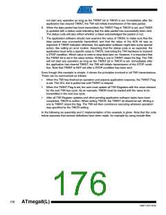 浏览型号ATMEGA8A-AUR的Datasheet PDF文件第176页