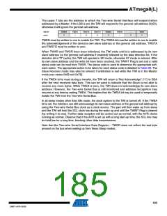 浏览型号ATMEGA8A-AUR的Datasheet PDF文件第185页