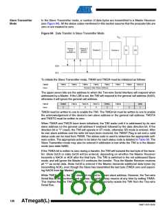 浏览型号ATMEGA8A-AUR的Datasheet PDF文件第188页