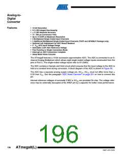 浏览型号ATMEGA8A-AUR的Datasheet PDF文件第196页