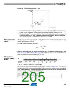 浏览型号ATMEGA8A-AUR的Datasheet PDF文件第205页