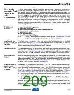 浏览型号ATMEGA8A-AUR的Datasheet PDF文件第209页