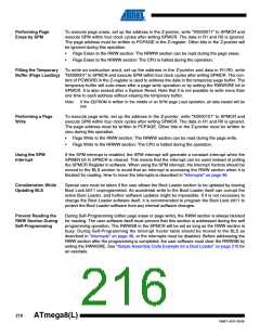 浏览型号ATMEGA8A-AUR的Datasheet PDF文件第216页