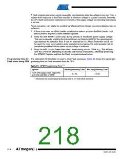 浏览型号ATMEGA8A-AUR的Datasheet PDF文件第218页
