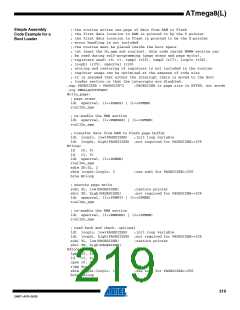 浏览型号ATMEGA8A-AUR的Datasheet PDF文件第219页