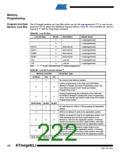 浏览型号ATMEGA8A-AUR的Datasheet PDF文件第222页