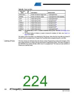 浏览型号ATMEGA8A-AUR的Datasheet PDF文件第224页