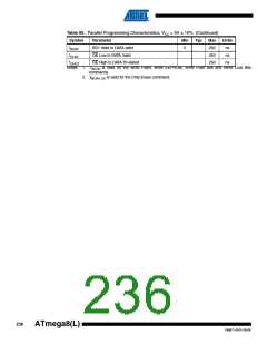 浏览型号ATMEGA8A-AUR的Datasheet PDF文件第236页