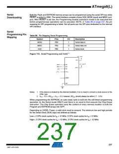 浏览型号ATMEGA8A-AUR的Datasheet PDF文件第237页
