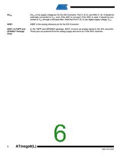 浏览型号ATMEGA8A-AUR的Datasheet PDF文件第6页