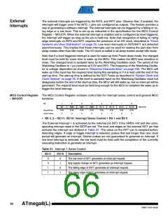 浏览型号ATMEGA8A-AUR的Datasheet PDF文件第66页