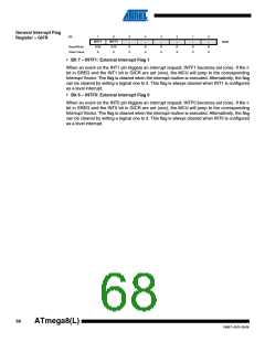 浏览型号ATMEGA8A-AUR的Datasheet PDF文件第68页