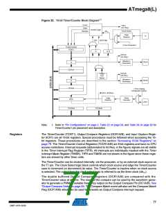 浏览型号ATMEGA8A-AUR的Datasheet PDF文件第77页
