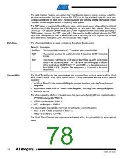 浏览型号ATMEGA8A-AUR的Datasheet PDF文件第78页