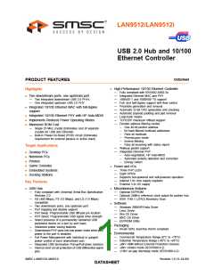 浏览型号LAN9512-JZX的Datasheet PDF文件第1页
