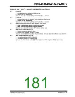 浏览型号PIC24FJ32GA104T-I/PT的Datasheet PDF文件第181页
