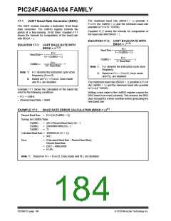 浏览型号PIC24FJ32GA104T-I/PT的Datasheet PDF文件第184页