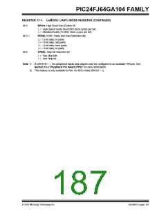 浏览型号PIC24FJ32GA104T-I/PT的Datasheet PDF文件第187页