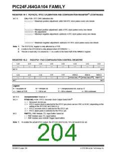 浏览型号PIC24FJ32GA104T-I/PT的Datasheet PDF文件第204页
