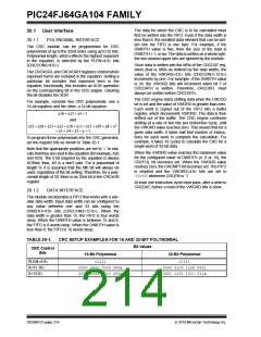 浏览型号PIC24FJ32GA104T-I/PT的Datasheet PDF文件第214页