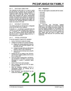 浏览型号PIC24FJ32GA104T-I/PT的Datasheet PDF文件第215页