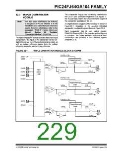 浏览型号PIC24FJ32GA104T-I/PT的Datasheet PDF文件第229页