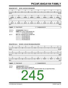 浏览型号PIC24FJ32GA104T-I/PT的Datasheet PDF文件第245页