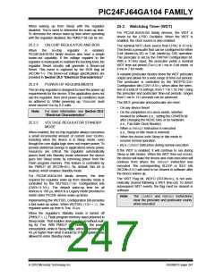 浏览型号PIC24FJ32GA104T-I/PT的Datasheet PDF文件第247页