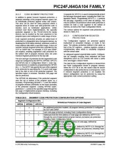 浏览型号PIC24FJ32GA104T-I/PT的Datasheet PDF文件第249页