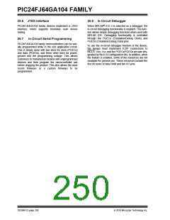 浏览型号PIC24FJ32GA104T-I/PT的Datasheet PDF文件第250页