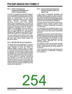 浏览型号PIC24FJ32GA104T-I/PT的Datasheet PDF文件第254页