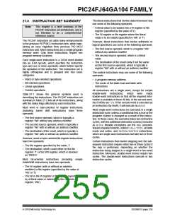 浏览型号PIC24FJ32GA104T-I/PT的Datasheet PDF文件第255页
