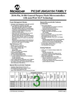 浏览型号PIC24FJ32GA104T-I/PT的Datasheet PDF文件第3页