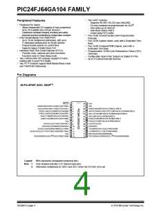 浏览型号PIC24FJ32GA104T-I/PT的Datasheet PDF文件第4页