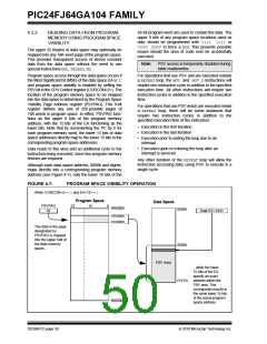 浏览型号PIC24FJ32GA104T-I/PT的Datasheet PDF文件第50页