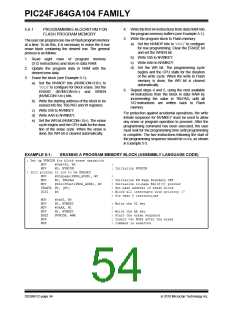 浏览型号PIC24FJ32GA104T-I/PT的Datasheet PDF文件第54页