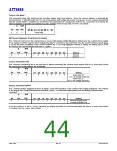 浏览型号ST7565S的Datasheet PDF文件第44页