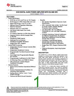 浏览型号TAS5715的Datasheet PDF文件第1页