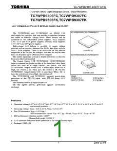 浏览型号TC7WPB9306FK的Datasheet PDF文件第1页