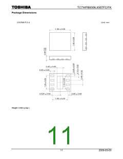 浏览型号TC7WPB9306FK的Datasheet PDF文件第11页