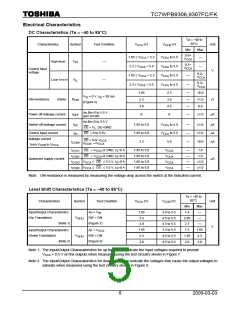 浏览型号TC7WPB9306FK的Datasheet PDF文件第5页